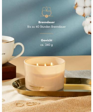 96north Luxury Coconut Candles | 3-Wick Natural Soy Wax | 40-Hour Burn | Perfect Wedding Gifts for Women | Fragrance in Glass - Buy Online on GoSupps.com