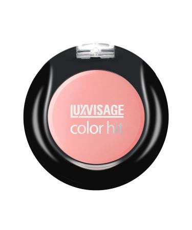 Luxvisage Long-Lasting 6 Colors Blusher "Color Hit" to Sculpt Face and Highlight Cheeks for All Skin Types (color 18 (warm pink))