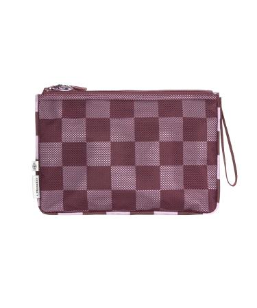 L SSIG Baby Diaper Bag with Changing Mat - Casual Organizer for On-the-Go in Deep Red/Lavender Dark Red | International Shipping Available - Buy Online on GoSupps.com