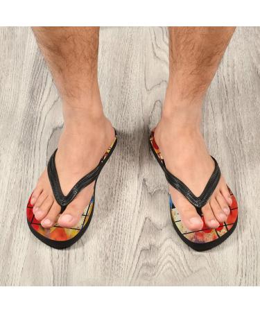 Mnsruu Musical Note Love Vintage Flip Flops | Stylish XXL Sandals for Men & Women | Perfect Home Spa & Travel Slippers - Buy Online on GoSupps.com
