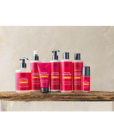 Urtekram Organic Rose Shampoo for Normal Hair - 500ml | Floral Essence Eco-Friendly & Vegan - Buy Online on GoSupps.com
