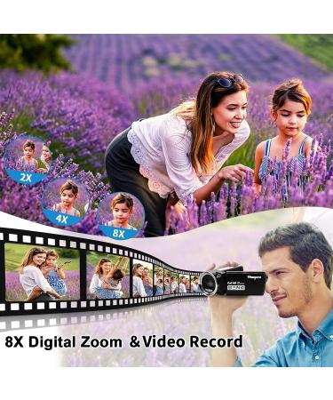 Heegomn Video Camera Camcorder 2.7K 36MP Vlogging Recorder for YouTube TikTok | 2.8'' LCD Screen, 8X Digital Zoom | Ideal for Teens & Beginners - Buy Online on GoSupps.com