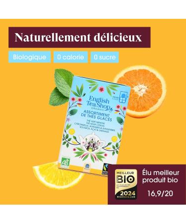 English Tea Shop - Organic cold brew iced tea - Natural organic ice tea - 20 cold brew tea bags to create refreshing sugar-fr - Buy Online on GoSupps.com