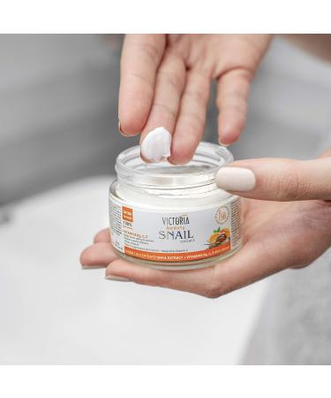 Victoria Beauty Snail Cream with Vitamin C | Anti-Aging Face & Eye Cream for Wrinkles & Dark Circles | 50ml Facial Care - Buy Online on GoSupps.com