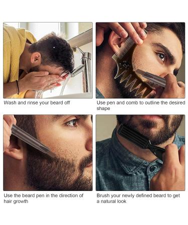 Waterproof Dark Brown Beard Pencil for Men | Beard Filler for Salon & Home Use - Buy Online on GoSupps.com