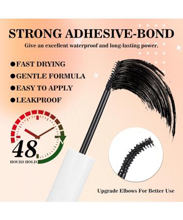 2-in-1 Lash Bond & Seal - Waterproof False Eyelash Adhesive & Remover Set | DIY Cluster Extensions | Beginner & Salon Use | Strong Hold Fast Removal 2Pcs - Buy Online on GoSupps.com