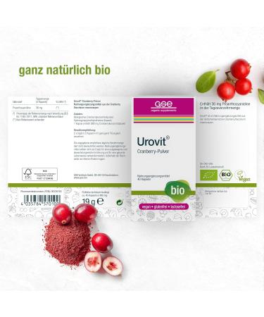 GSE Urovit Cranberry Powder Capsules - 40 Pieces | Boost Urinary Health & Wellness | International Shipping Available - Buy Online on GoSupps.com