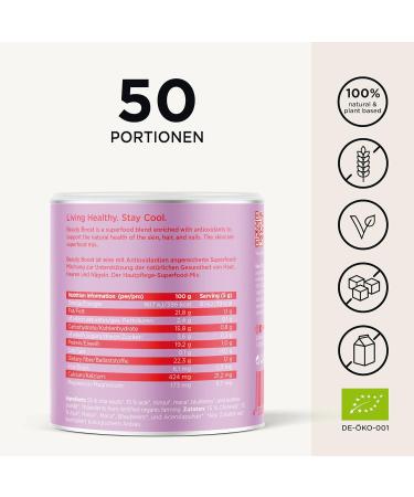 Superfood Beauty Boost 250g - Bio Vegan Powder | Organic Smoothie Addon with Maca Lucuma Banana A ai Acerola & Guarana - Buy Online on GoSupps.com