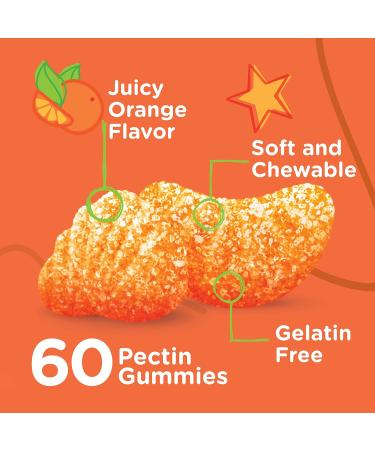 Kids Immune Support Gummies with Vitamin C & Echinacea - 60 Count Pack - Vegan & Gluten Free - Buy Online on GoSupps.com