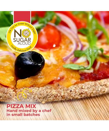 Low Carb Pizza Crust Mix  Gluten-Free & Plant-Based Almond Pizza Dough Mix  High Protein  High Fiber  Natural  No Artificial Flavors  Dairy-Free & Paleo-Friendly  No Added Sugar  8 oz - No Sugar Aloud - Buy Online on GoSupps.com