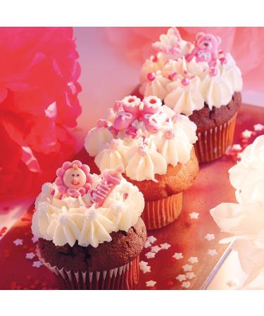 G nthart 16 Sugar Figures for Baptism & Baby Shower - Pink Sprinkles | International Shipping - Buy Online on GoSupps.com