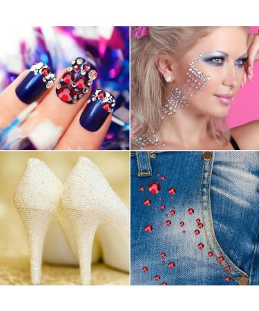 Jollin Rhinestones Dark Siam SS20 - 576pcs Flat Back Glass Gems for Adhesive Crafting - Buy Online on GoSupps.com