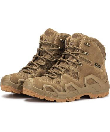 ROCKROOSTER Walland Men 8 Combat Boots | Waterproof Hiking Boots KS735-KS737 Coyote - Buy Online on GoSupps.com