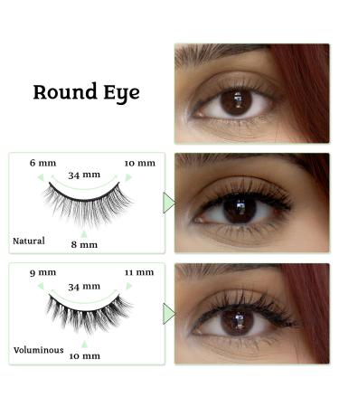 2R Studio Reusable Self-Adhesive Eyelashes - Pre-Glued Natural Look No Glue Needed Extra Adhesive Strips & Tweezers - Buy Online on GoSupps.com