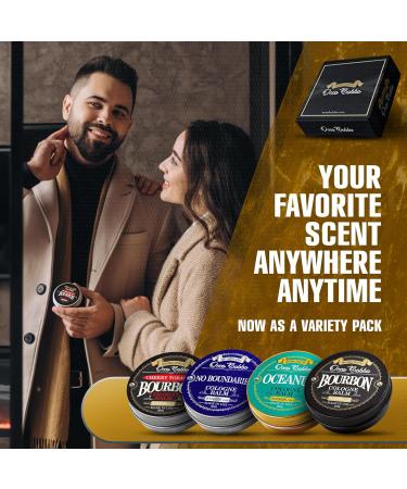 Occo Bobbo Solid Cologne for Men Samples Set - Men's Cologne Gift Set - Travel Size Cologne for Men (4) .5 oz tins - Buy Online on GoSupps.com