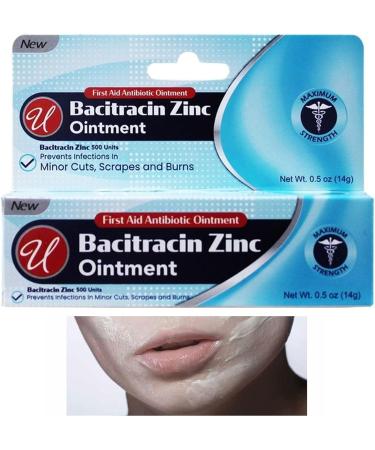 Bacitracin Zinc Ointment Cream - Antibiotic Relief for Skin Rash & Itchiness - First Aid Essential - Buy Online on GoSupps.com