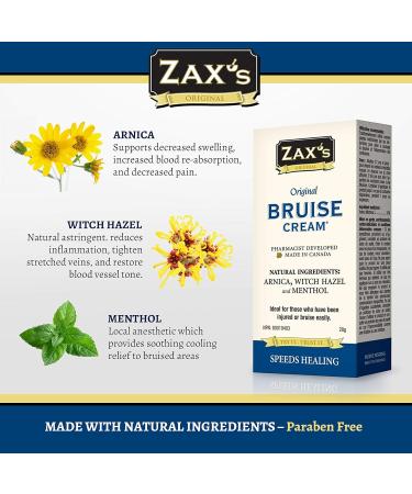 Zax's Original Bruise Cream - Arnica & Witch Hazel Blend for Rapid Bruise Relief - 2 Pack 28g - Buy Online on GoSupps.com