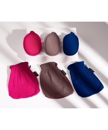 The Official Renaissance Glove Deep Exfoliating Kit with Body Mitt and Face scrub Accessory for the bath by Daniele Henkel Vegan natural premium quality for all skin types Urban Grey - Buy Online on GoSupps.com