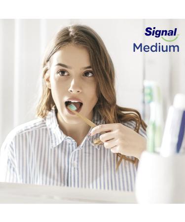 Buy Signal Bamboo Toothbrush - Natural Medium - Eco-Friendly & Sustainable - 1 Piece International Shipping - Buy Online on GoSupps.com