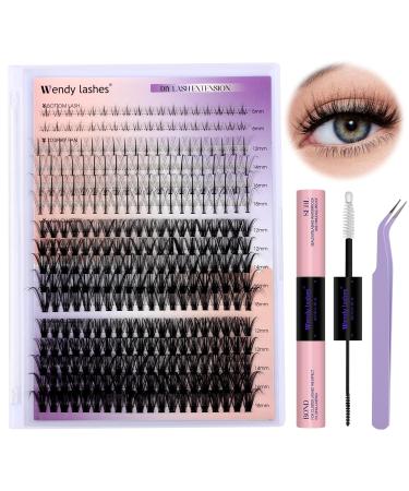 DIY Lash Extension Kit - Multi-Type Lash Clusters & Bottom Lashes | 20/30/40/50D 12-18mm | Complete Volume Lashes Set with Bond Seal & Applicator - Buy Online on GoSupps.com