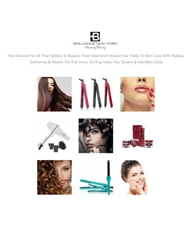 Brilliance New York Pro 1 Flat Iron & Clipless Curling Iron Duo - Black | Professional Hair Styling Tools for Effortless Waves & Sleek Looks - International Shipping Available - Buy Online on GoSupps.com
