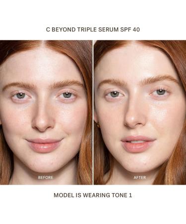 ILIA C Beyond Triple Serum SPF 40 | Non-Toxic, Cruelty-Free, Clean Beauty - Translucent Tone 1 - Buy Online on GoSupps.com