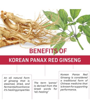 High Strength Korean Red Panax Ginseng Capsules 1500 mg - 120 Count | Herb Tonics - Buy Online on GoSupps.com