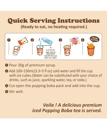 O s Bubble Popping Boba Kit DIY Bubble Tea (Mango Green Tea) - Buy Online on GoSupps.com