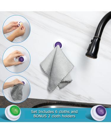 Nanoscale Cleaning Cloth 6 Pack | Fish Scale Streak-Free Window Towels | Reusable Lint-Free Cloth | Multicolor | 15.7'x11.8 - Buy Online on GoSupps.com