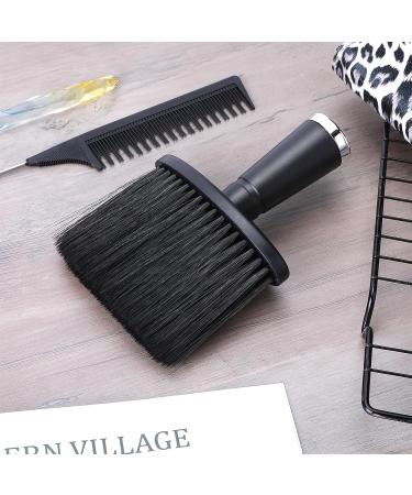 2 x Hairdresser Brushes Set - Neck Hair Cutting & Cleaning Brushes | Hairdressing Accessories (2PCs Black) - Buy Online on GoSupps.com