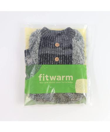 Fitwarm Fuzzy Fleece Thermal Dog Pajamas Coat Jumpsuit - Medium Size - Buy Online on GoSupps.com