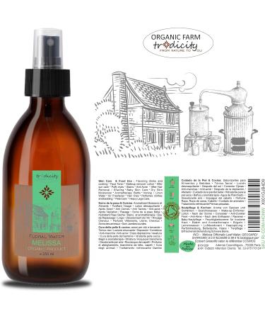 Made in France Organic Melissa flower water tonic lotion for all skin types facial firming hydrosol air purifier for home 250 ml - Buy Online on GoSupps.com
