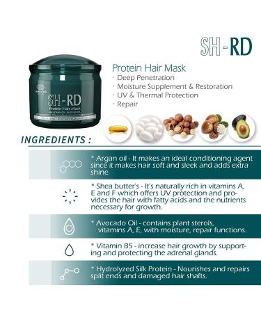 SH-RD Protein Hair Mask 13.52oz/400ml - Intensive Repair Treatment - Buy Online on GoSupps.com