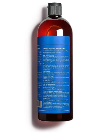 Cove Organic Peppermint Castile Soap - 1 Liter (33.8 fl oz) - Argan, Jojoba, Hemp Oils - Pack of 1 - Buy Online on GoSupps.com