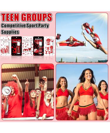 Loopeer 30 Pcs Red Valentine Cheers Lip Balm Cheer Teams Gifts Bulk Cheerleaders Party Stuff Cheerleading Camp Gifts Bulk for Cheerleaders Valentine Party Favors Stocking Stuffers - Buy Online on GoSupps.com