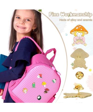 Mushroom Frog Enamel Pins Set - 50 Pcs | Cute Cartoon Lapel Badge | Kawaii Backpack Pins | Funny Mushroom Gifts for Bags, Clothes, Caps - Buy Online on GoSupps.com