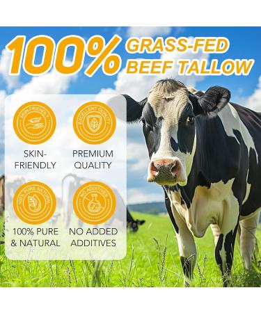 ALIVER Tallow Cream 100 GrassFed Tallow + Raw Wild Honey Beef Tallow cream moisturizes the skin beef tallow face cream Tallow Naturals Tallow Honey Balm soothes and nourishes 75 g - Buy Online on GoSupps.com