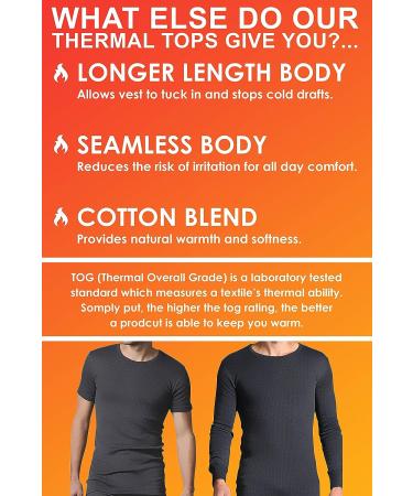 HEAT HOLDERS Men's Thermal Underwear Short Sleeve Vest - White, Size M (38-40) - Buy Online on GoSupps.com