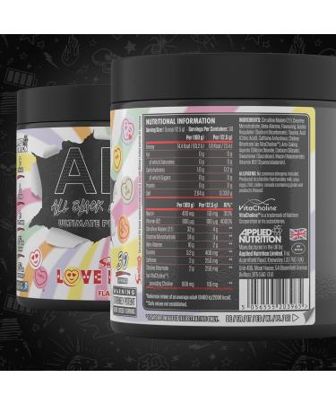 Applied Nutrition ABE Pre Workout Powder - Swizzels Love Hearts Flavor - 375g - 30 Servings - Buy Online on GoSupps.com