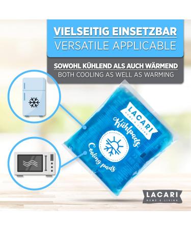 Cool Pads | T V Tested 4x Cool Pack | Lacari Cold Warm Compress | First Aid Cooling Gel Pack in 2 Sizes | Made in Germany - Buy Online on GoSupps.com