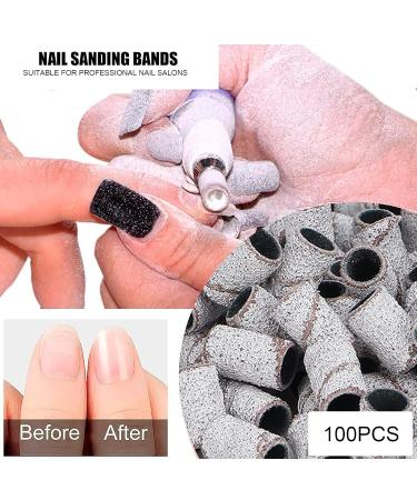 Nail Sanding Circle Bands Nail Art Sanding Bands Pedicure Polishing File 100 Pieces Manicure Sanding Bands Nail Drill Bits Accessories Nail Drill Remove Dead Skin (80#) - Buy Online on GoSupps.com