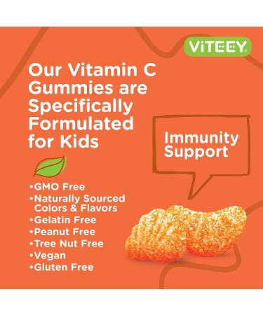 Kids Immune Support Gummies with Vitamin C & Echinacea - 60 Count Pack - Vegan & Gluten Free - Buy Online on GoSupps.com