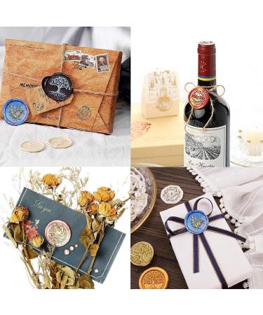 7-in-1 Wax Seal Stamp Kit with 24 Colors Beads - 648 Pcs | Perfect for Wedding Invitations, Mails, Cards, Gifts - Buy Online on GoSupps.com