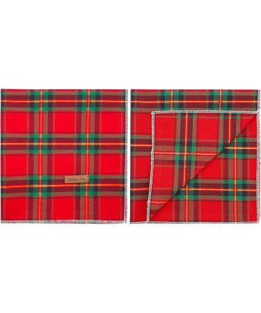Buy Lionheart Glory Washable Soft Cotton Christmas Dog Neck Towel | Adjustable Checkered Kerchief for Small Dogs - Red-Green (1 Pack) - Buy Online on GoSupps.com