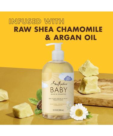 SheaMoisture Baby Wash & Shampoo with Raw Shea, Chamomile, Argan Oil - 13 oz - Buy Online on GoSupps.com