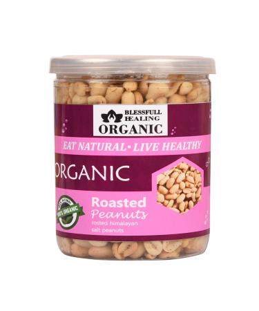 Blessfull Healing Organic Natural Vegan Himalayan Pakistani Salt Roasted Peanuts Crunchy Healthy Snacks 300 Gram