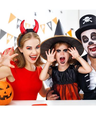 FOMIYES Halloween Headband: Devil Horns Headband: LED Devil Horns Headwear - Red Glowing Devil Horns Devil Costume for Halloween Party Cosplay One Size - Buy Online on GoSupps.com