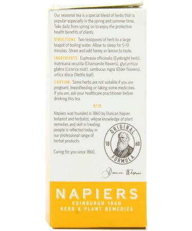 Napiers Summertime Herbal Tea Blend 100g - Natural Herbal Loose Seasonal Tea - Buy Online on GoSupps.com