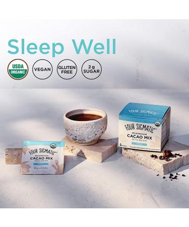 Four Sigmatic Organic Reishi Mushroom Hot Cacao Mix - Stress & Sleep Support | Calm & Relax | Vegan & Gluten-Free | 10 Count - Buy Online on GoSupps.com