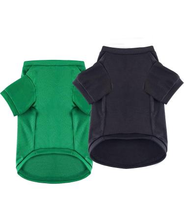 Funny Dog Christmas Shirts - Dwarf Prints for Small Dogs (XS Green & Black) - Adorable Puppy Clothing - Buy Online on GoSupps.com